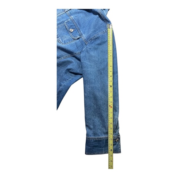 PENNINGTONS Jean Jacket Womens 3X Denim Blue Casual Button Up Plus Size - Picture 9 of 12